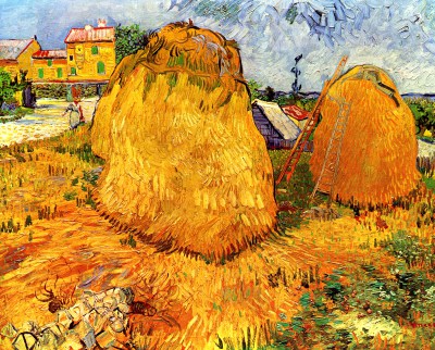 Reprodukcja van Gogh Stogi siana w Prowansji